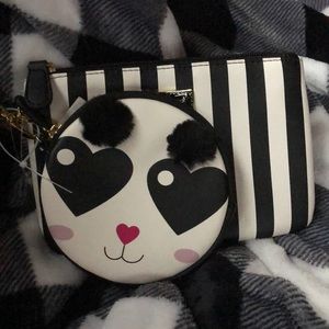 Luv Betsey Johnson Coin Purse with Wristlet Pouch